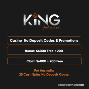 King Johnnie Casino No Deposit Bonus Australia