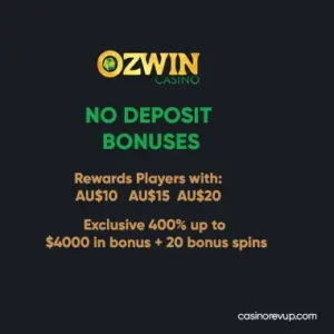 Ozwin casino no deposit bonus Australia