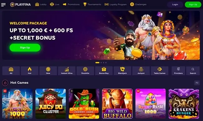 Playfina casino online no deposit bonus