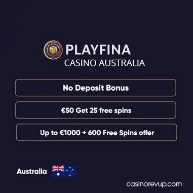 Playfina Casino No Deposit Bonus Australia